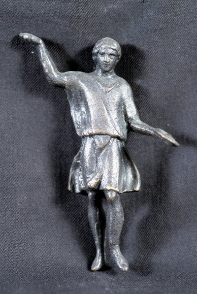 Estatueta de bronze offrande, col. privado, século II. Presumivelmente pelos peregrinos no templo de Marte. de Roman