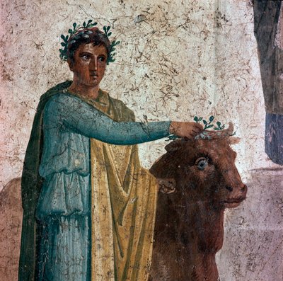 Pelias e seu sobrinho Jason (fresco, 40-60 d.C.) de Roman