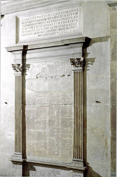 Placa do Triunfo e dos Gostos Consulares. Período do Imperador Augusto. 27 AC-14 AD. Roma, Musei Capitolini - Placa de Registro do Período Consular e Casto Triunfal do Imperador Romano Augusto (27 AC-14 d.C.). Musei Capitolini, Roma, Itália de Roman