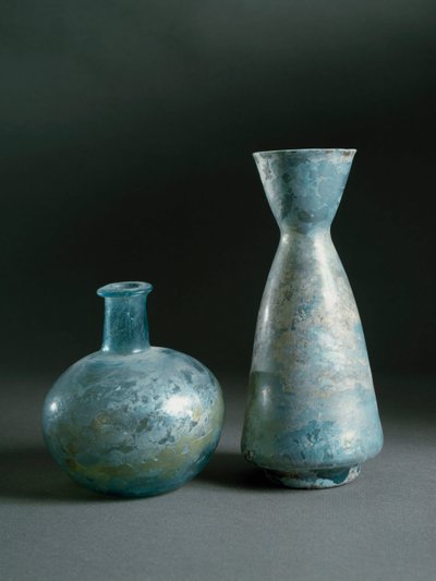 Arte romana: vasos de vidro de Ampúrias de Roman