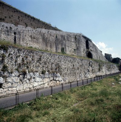 Santuário da fortuna em Palestrina, Lazio. de Roman