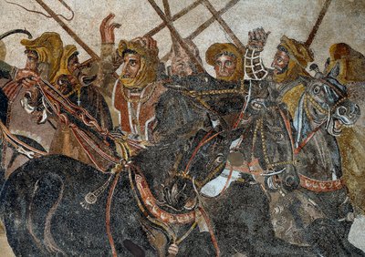 A Batalha de Issos vencida por Alexandre III o Grande contra Darios de Roman