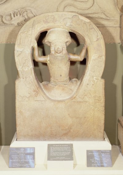 O nascimento de Mithras do Mithraeum em Housesteads de Roman