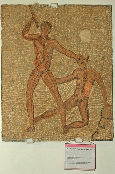 Teseu e o Minotauro, da Casa de Jacob Magnus (mosaico) de Roman