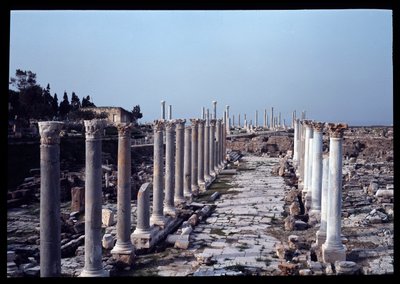 Vista do sítio arqueológico, século 2-4 de Roman