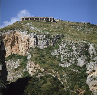 Vista do templo de Júpiter de Roman