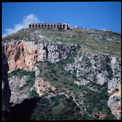 Vista do templo de Júpiter de Roman