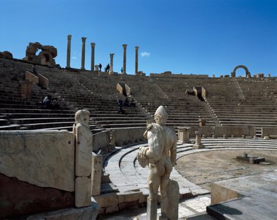 Vista do teatro de Roman