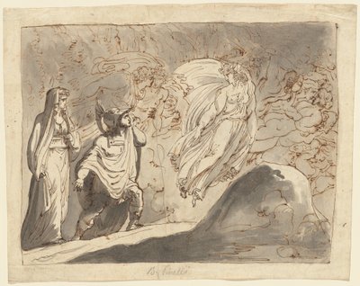 Enéias no submundo de Roman 18th Century