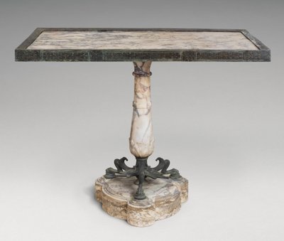 Mesa de mármore e bronze de Roman Imperial Period
