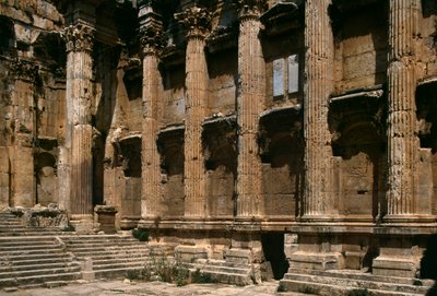 Templo de Baco, detalhe, Alto Período Imperial (27 aC-395 dC) de Roman Imperial Period