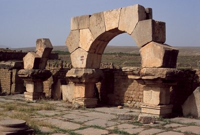 Vista do Mercado Sertius, Alto Período Imperial (27 aC-395 dC) de Roman Imperial Period