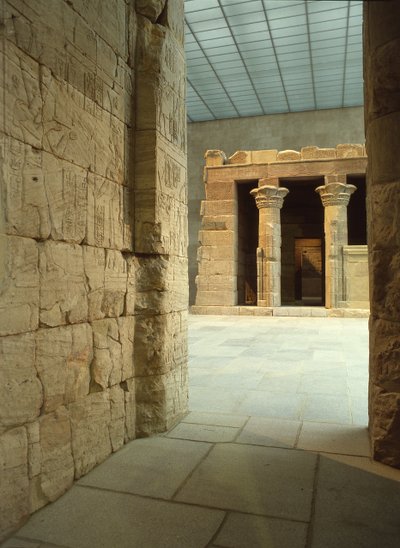 O Templo de Dendur, c.10 a.C. (arenito eólico) de Roman Period Egyptian