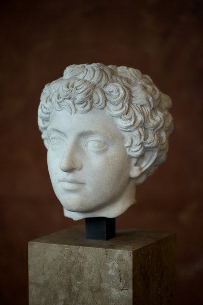 Arte Roma Cabeça do Imperador Romano Marco Aurele Young (121 - 180 d.C.) Mármore de Roman Roman