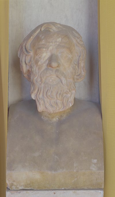 Busto de Sócrates (mármore) de Roman Roman