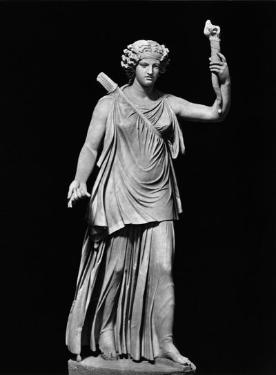Diana Lucifera (mármore) (foto a p/b) de Roman Roman