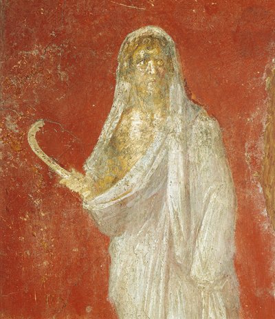 Afresco representando Saturno, de Pompeia de Roman Roman