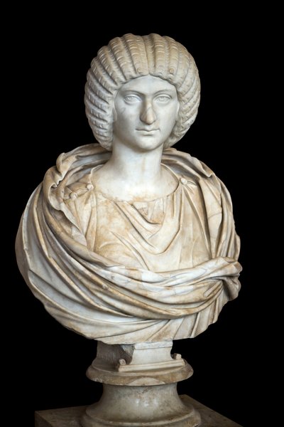 Julia Domna (ca. 170 - 217 d.C.), mármore, arte romana de Roman Roman