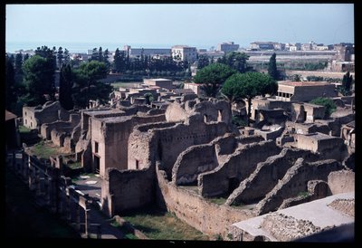 Vista panorâmica do sítio arqueológico, século V a.C. - século I d.C. de Roman Roman