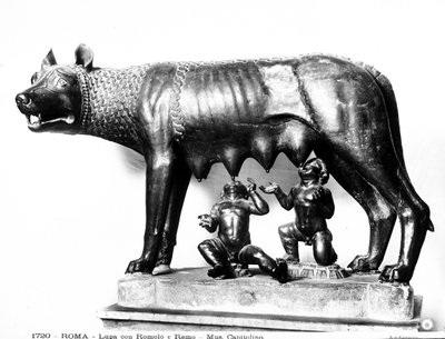 Rômulo e Remo (bronze) de Roman Roman