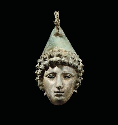 O capacete Crosby Garrett, final do século I ao II DC (bronze) (ver também 871729-34, 482018 e 413093-94) de Roman Roman