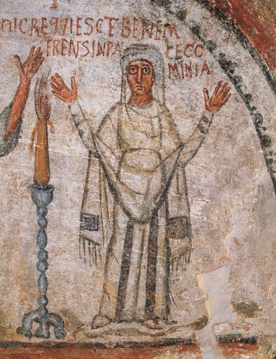 O falecido Cominia (fresco) de Roman Roman
