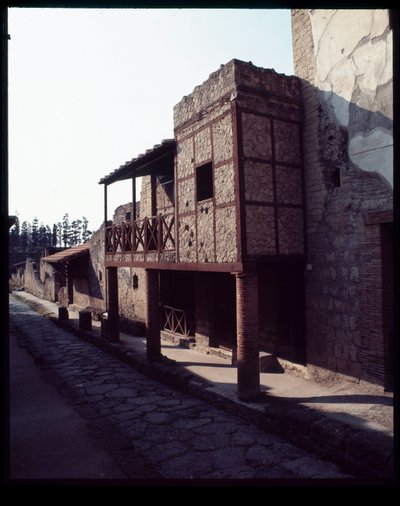 Vista de uma casa, século V a.C. - século I d.C. de Roman Roman