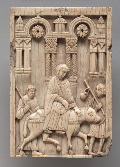 Placa: The Journey to Bethlehem, c.1100-1120 de Romanesque