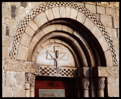 Tympanum da igreja de Romanesque