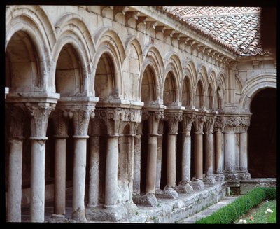 Vista do claustro do Mosteiro Real de Las Huelgas de Burgos de Romanesque
