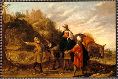 Guehazi regressa da casa do sunamita e vai ao encontro de Eliseu. 1644 ... de Rombout van Troyen