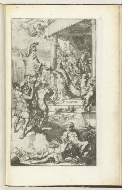 Impressão do título para a segunda parte de Guerres de Flandres
Segunda parte (título sobre o objecto)
Guerres de Flandres (título da série) de Romeyn de Hooghe (attributed to)
