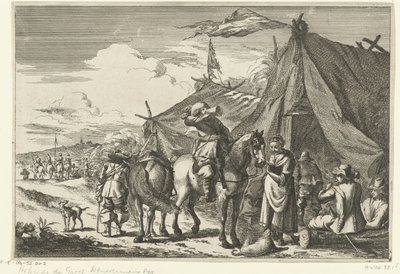 Os cavaleiros descansam nas tendas de Romeyn de Hooghe (rejected attribution)