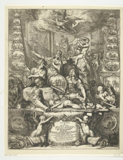 Alegoria da morte de Michiel de Ruyter, 1676 de Romeyn de Hooghe