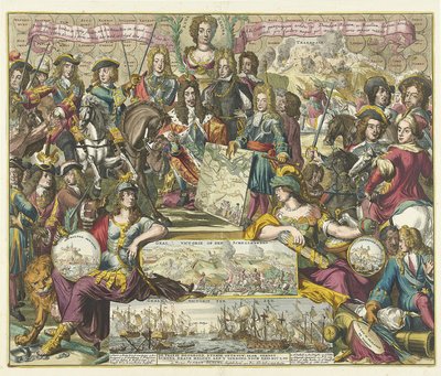 Alegoria da vitória dos aliados em 1704, 1704-1705 de Romeyn de Hooghe