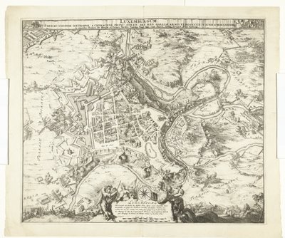Bombardeio van Luxemburgo porta de maarschalk de Créquy, 1684 Luxemburgo, líder. sobrenome metrópole um príncipe chimacense forte def. registro Mas os braços da Gália o ocuparam. 4 de junho Ao. 8834 (título no objeto) de Romeyn de Hooghe