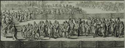 Procissão Fúnebre da Rainha Maria II, 1695 de Romeyn de Hooghe