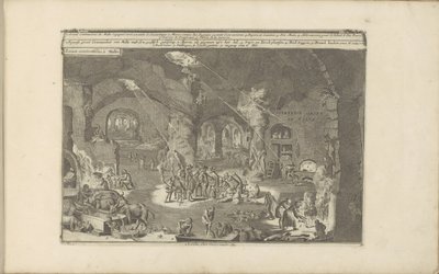 Grotten em Malta Onderaerse Gront op Malta / Lugares subterrâneos em Malta (título no objeto) As Índias Orientais e Ocidentais e Outros Lugares (título da série) de Romeyn de Hooghe