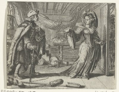 Illustratie voor The calendar of old men uit Tales and short stories van Fontaine de Romeyn de Hooghe