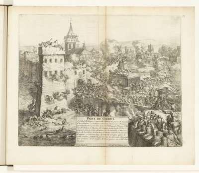 Inname van Corbeil, 1590
Prise de Corbeil (título sobre o objecto)
Guerras da Flandres (título da série) de Romeyn de Hooghe