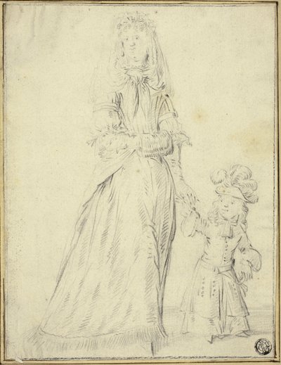 Senhora e criança de Romeyn de Hooghe