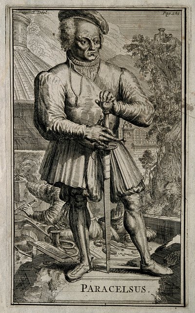 Philippus Theophrastus Aureolus Bombastus de Hohenheim Paracelsus. de Romeyn de Hooghe