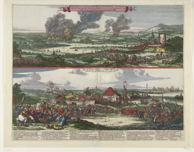 Viagem a Chatham e a conquista da ilha de Sheppey, 1667 Imagem do Stadt e revisor de Rochester, Chetham etc. / Het Eylandt Shepey e 