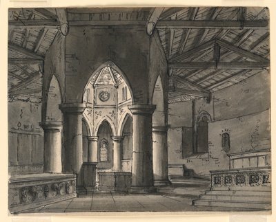 Cenário, Interior da Capela Gótica de Romolo Achille Liverani