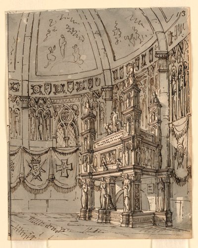 Cenário, Interior da Igreja Gótica de Romolo Achille Liverani