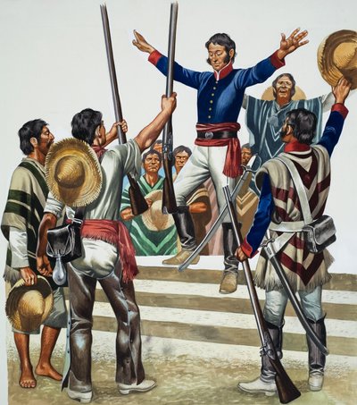 Agustin de Iturbide (1783-1824) (guache sobre papel) de Ron Embleton