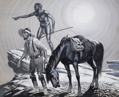Edward Eyre (1815-1901) (guache sobre papel) de Ron Embleton