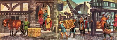 In the Days of Our Forefathers: Um comércio estrondoso de lã de Ron Embleton