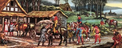 Nos dias dos nossos antepassados: As Caravanas Mercantes de Ron Embleton