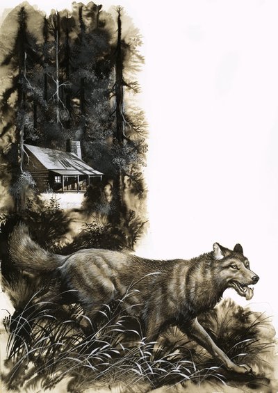 Lobo em fuga de Ron Embleton